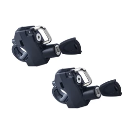2Pcs Motorcycle Helmet Lock Fits 7/8" Handlebar, Upgraded Thickened Aluminum Alloy Anti‑Theft Helmet Lock with Key, Tamper-Proof Helmet Security Lock for Motorcycles Bicycles Electric Vehicles