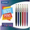 ZOFAX Clicky Retractable Ballpoint Pens, BLACK, Fine Point (0.7mm), Pack