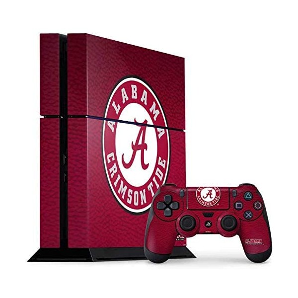Skinit Decal Gaming Skin Compatible with PS4 Console and Controller Bundle - Officially Licensed College University of Alabama Seal Design