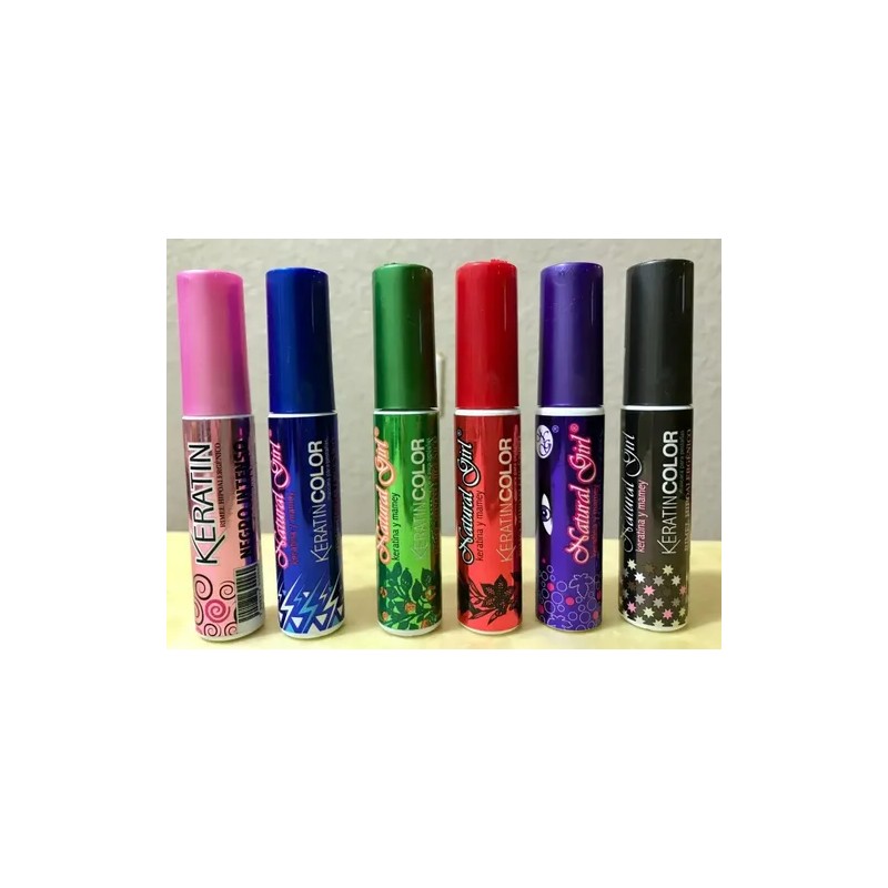 Rímel De Pestañas Rojo Azul Lavanda Rosa Verde Alargador