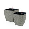 Strawberry Fairy Self-Watering Hand-Woven Wicker Planters for Indoor/Outdoor Use, Durable