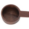 2Pcs Walnut Coffee Bean Measuring Spoon Food Grade Salt Spoon