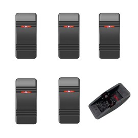 6 Pack Marine Boat Rocker Switch Cover Cap for Carling Actuator/Rocker Switch Dashboard (Red Lens)