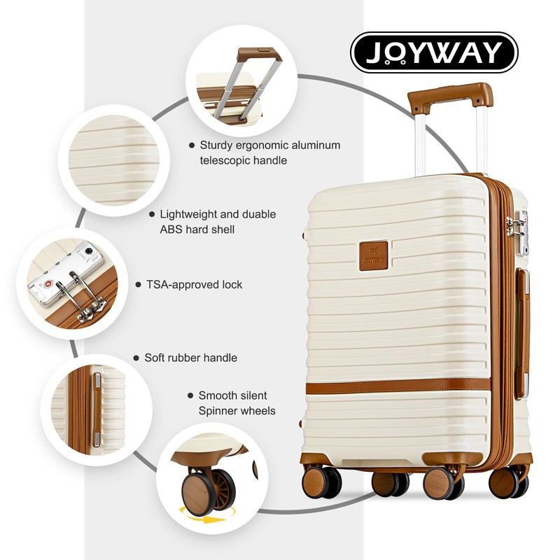 Joyway Carry On Luggage 20 Inch Expandable Suitcase with Spinner