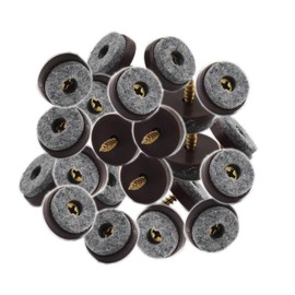 50 Pack Screw On Felt Pads for Chair Legs,ULIFESTAR Felt Furniture Pads for Hardwood Floors Carpet Floors,Round Chair Leg Floor Protectors Furniture Sliders Furniture Leg Caps Protection Cover