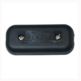 Inline Cord Switch AC 250V 6A On-Off DPST Control Rocker Switch for Bedroom Table Lamp Desk Light, Black (2 Pack)