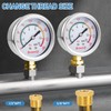 Water Test Pressure Gauge,2.5" Dial,0-200PSI/0-1.4MPA,with 1/4x 1/2 NPT and 1/4x