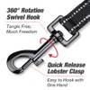 PHOEPET 5 Feet Heavy Duty Dog Leash - Reflective -