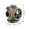 Aquarium Helmet Ornament Simulation Toxic Free Hideout House Resin Fish