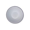 White Enamel Blue Rim Pudding Bowl Oven Tin Dish 20CM