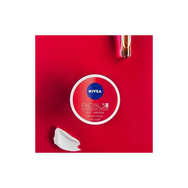 Crema Facial Nivea Antiarrugas 5en1 Antioxidante 200 Ml