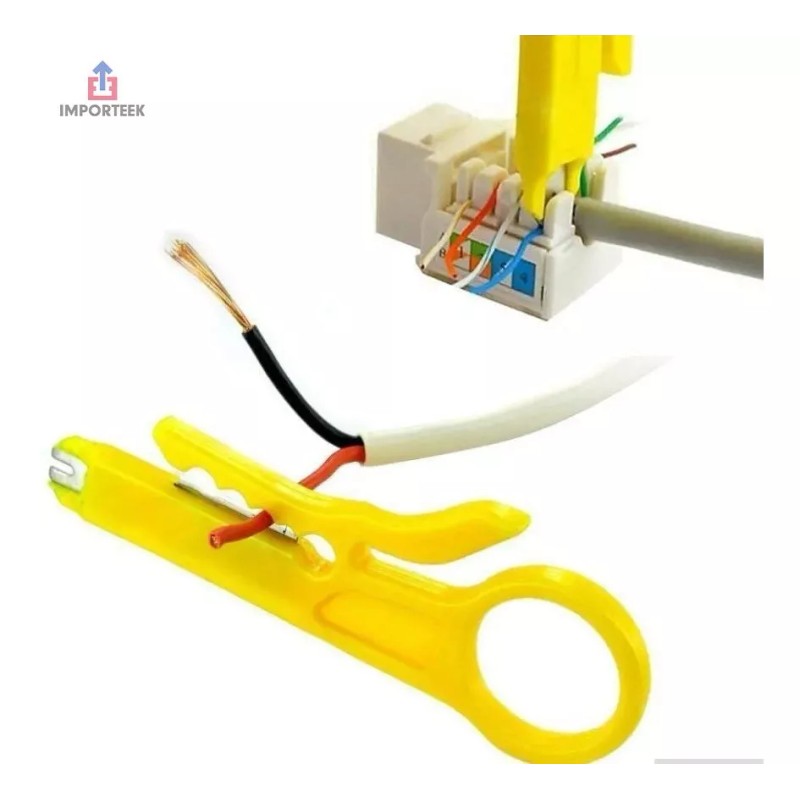 Importeek Pinza Ponchadoras Rj45 Cortador Pela Cables Telefonico Red