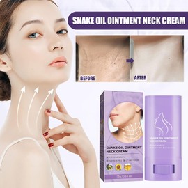 Snake Oil Tightening And Lift Neck Cream for Women, Neck Firming Stick Tightening Lifting Sagging Skin, Moisturizer Stick, Reduce Wrinkles and Double Chin (2)