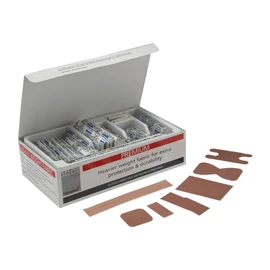 Sterostrip Steroplast Premium Elastic Fabric Plasters in 7 sizes - Pack of 100 Assorted