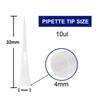 ftpuresci 10ul Pipette Tips,Universal Polypropylene Clear Pipet Tips,Laboratory Non-pyrogenic Autoclavable