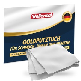 Gold Polishing Cloth for Jewellery & Coins – Gold Cleaning Cloth – Cleaning Cloth for Cleaning & Caring for Gold, Rose Gold & White Gold – Jewellery Cleaning Cloth for Gold Jewellery Made in Germany