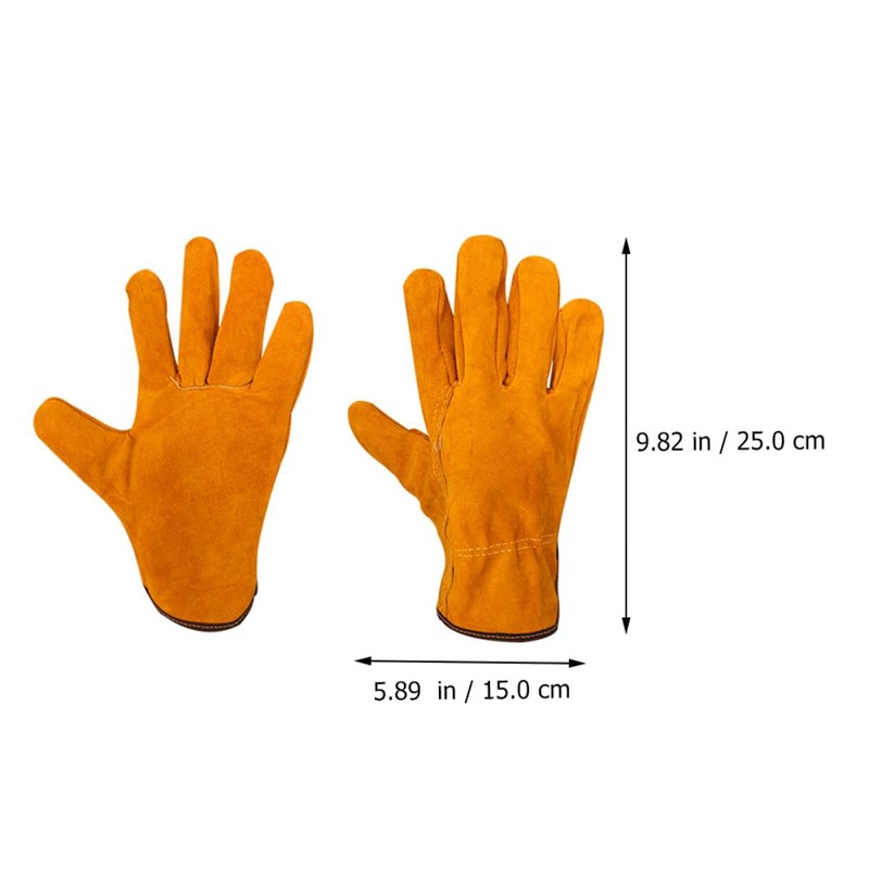 Operitacx 1 Pair Wear Resistant Welding Gloves Multipurpose Protective Gloves