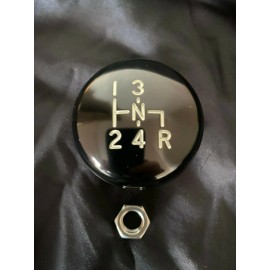 Vintage K5 SM465 Black Billet Aluminum Transmission Shift Knob 3/8-24