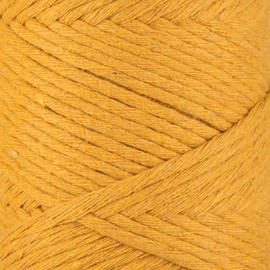 Sensy Premium Macrame Cord 3mm 109 Yards, 100% Cotton, Single Strand Twisted, Macrame Rope, Macrame String Cotton Yarn, Macrame Yarn (Mustard)