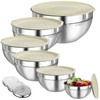 Winproper Mixing Bowls with Lids Set, 6 PCS Stainless Steel