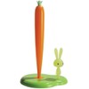 A di Alessi Bunny and Carrot Paper Towel Holder, Green - ASG42/H GR