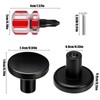 saerryor 8Pcs Cabinet Knobs,30mm Black Cupboard Round Drawer Kitchen Door