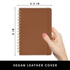 PAPERAGE Graph Paper Spiral Notebook & Journal, (Cognac), 160 Pages,