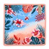 Faylor Handkerchief Hand Towel, Ladies, Playa Tropical Apricot, 9.8 x