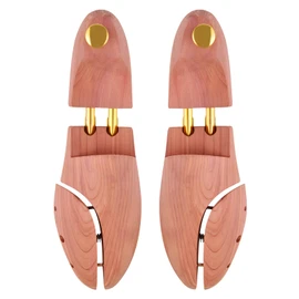 tongzaner Cedar Shoe Tree for Men Women Red Cedar Wood Adjustable Shoe Stretcher with Twin Tubes (Small/7.5-8.5)
