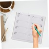 SEWACC Yearly Planner Notepad Pu Cover Smooth Writing for Office
