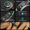 Smart Ring with LED Display Screen,Sleep&Fitness Tracking Wearable for Women/Men,Accurate