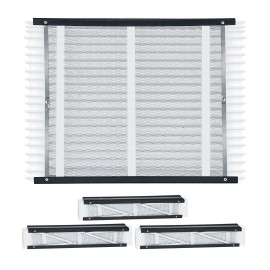 4 Pack 20 X 25 X 4 MERV 13 HVAC AC Filters 12-Month Electrostatic Pleated Air Conditioner Filters Actual Size Furnace FilterNumber of Pieces/Filtration Grade: 4/MERV13