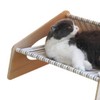 Cat Bed Hammock Medium Breathable Sturdy Linen Comfortable Elevated Cat