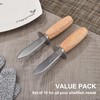 HILAZA 10Pcs Oyster Shucking Knife Bulk, Shucker and Opener Tool