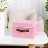 ANMINY Storage Bin with Lid Storage Boxes with PU Leather