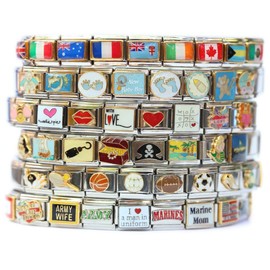 NewCharms Wales Flag Italian Charm Bracelet Jewelry Link