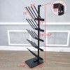 FixtureDisplays 10-Pair Boots Rack 5 Tier Organizer Floor Standing Door