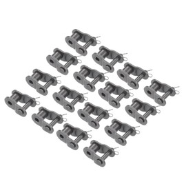 Kozelo 16Pcs #40 Roller Chain Connecting Links - [1/2" Pitch] 08A Chain Master Connector Link Roller for Industrial Machinery Use, Carbon Steel