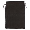 CleverDelights 10" x 14" Black Burlap Bags - 10 Pack