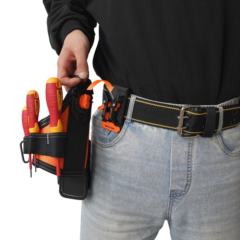 MELOTOUGH Small Tool Pouch Tape Measure Pouch/Utility Knife Pouch Tool