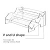 Yopay 3 Tier Acrylic Cracker Trays for Serving, Clear Macaron