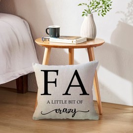 ULOVE LOVE YOURSELF Family Quotes Throw Pillow Covers Sweet Home Decorative Pillowcases 18 x 18 Inch Rustic Farmhouse Cushion Covers 3pack for Sofa/Couch