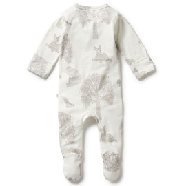 Wilson & Frenchy Organic Zipsuit with Feet - Welcome to the World, 00000 (Premmie)
