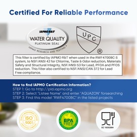 PUREPLUS ADQ747935 NSF 53&42 Certified Replacement for LT1000P LT1000 Kenmore Elite 9980 LT1000PC, MDJ64844601 ADQ74793501, LMXS28626S, LFXS26973S, Refrigerator Water Filter, 2Pack