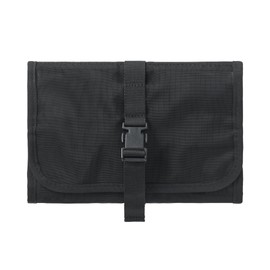 MUJI OHH39A4A Nylon Mesh Hanging Toiletry Case, Black, Approx. 8.3 x 5.9 inches (21 x 15 cm)