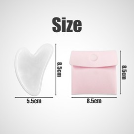1 Stück Herzförmiges Gua-Sha-Brett, Jade-Gua-Sha-Brett, Beauty- Und Beauty-Jade-Brett, Körperpflege-Werkzeug, Gua-Sha-Massagewerkzeug Für Gesicht, Augen, Hals Und Körper (Weiß)