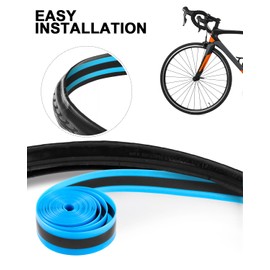 Julai - Protector plano de tubo de bicicleta de carretera, compatible con 700C 27 pulgadas