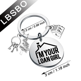 CENW Loan 0fficer Gift I'm Your Loan Girl Funny Mortgage Closing Real Estate Keychain (Loan Girl K EU)