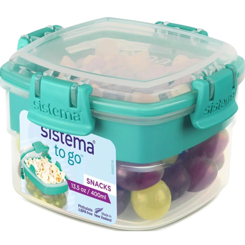 Sistema To Go Collection Snack Container 13.5oz New