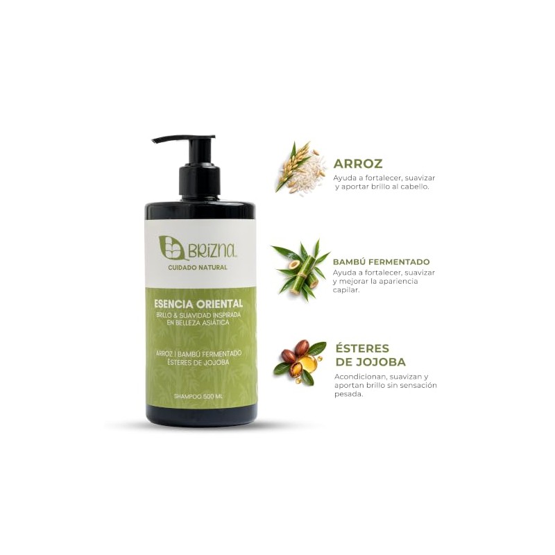 Brizna Esencia Oriental Shampoo con Arroz, Bambú y Jojoba |
